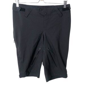 GIRO Cycling Rain Shorts Womens 6 Small Waterproof Nylon Black Cordura Seat